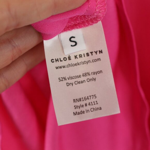 Chloe Kristyn Chloe Cami Cowl Neck Blouse Pink Size S - Picture 7 of 7